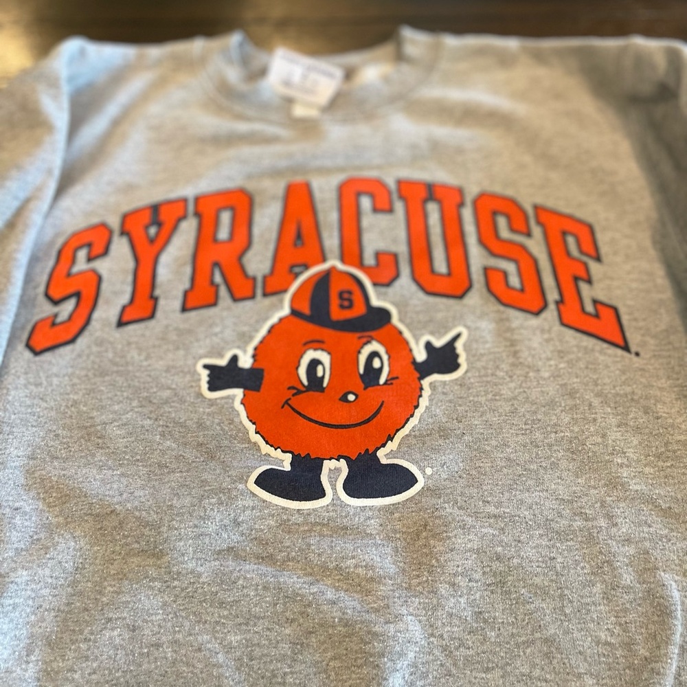CHAMPION SYRACUSE UNIVERSITY MASCOT CREWNECK - Picture 1 of 3